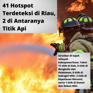 Jumlah titik panas di riau